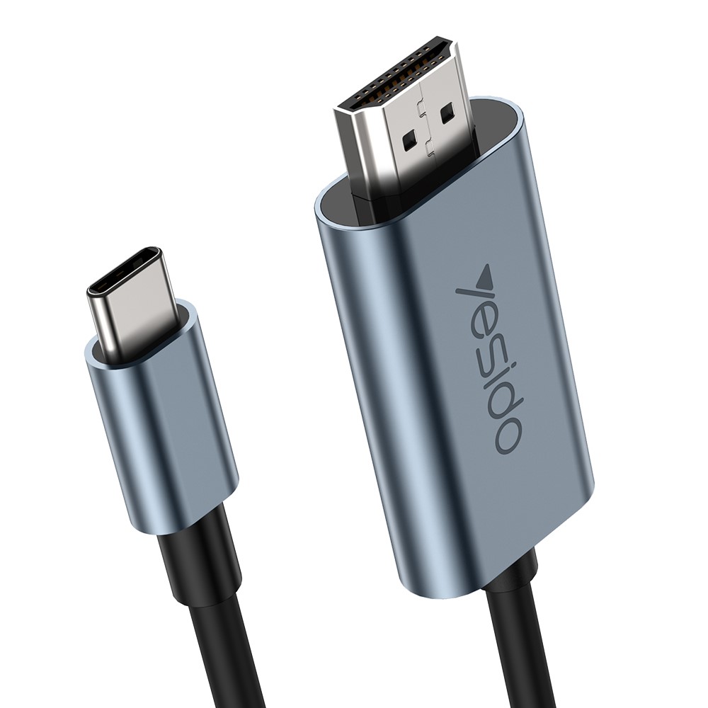 YESIDO YESIDO 2m 4K 60Hz USB-C - HDMI Svart - Teknikhallen.se