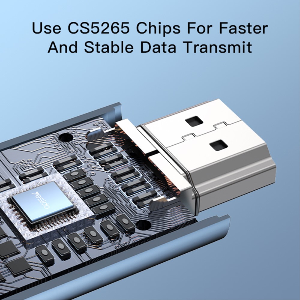YESIDO YESIDO 2m 4K 60Hz USB-C - HDMI Svart - Teknikhallen.se
