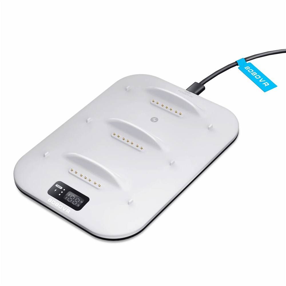 BOBOVR BOBOVR 30W Laddningsstation För 3x B100 Batteri Vit - Teknikhallen.se