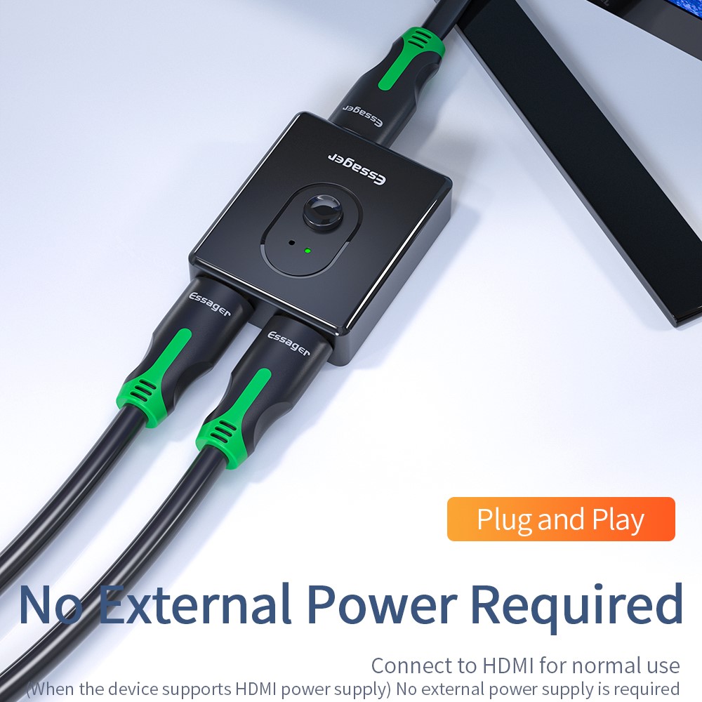 ESSAGER ESSAGER HDMI Splitter - Teknikhallen.se