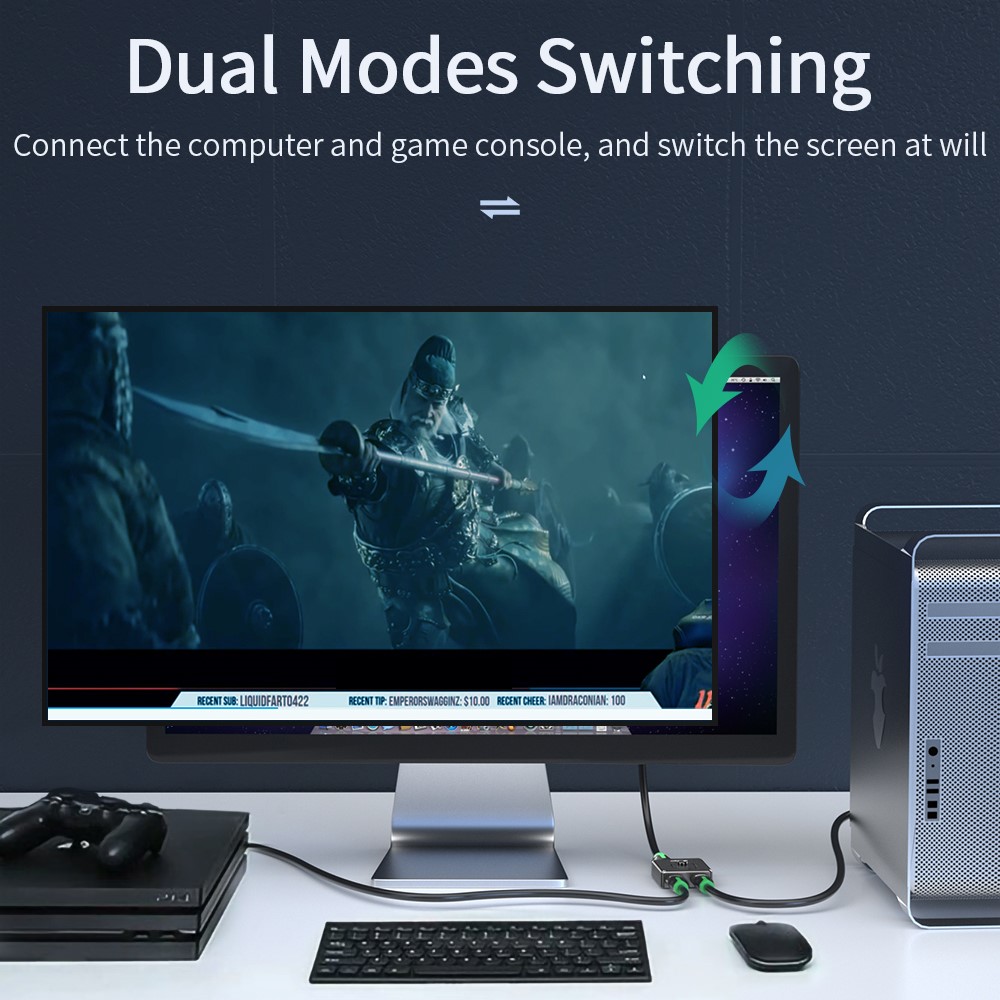 ESSAGER ESSAGER HDMI Splitter - Teknikhallen.se