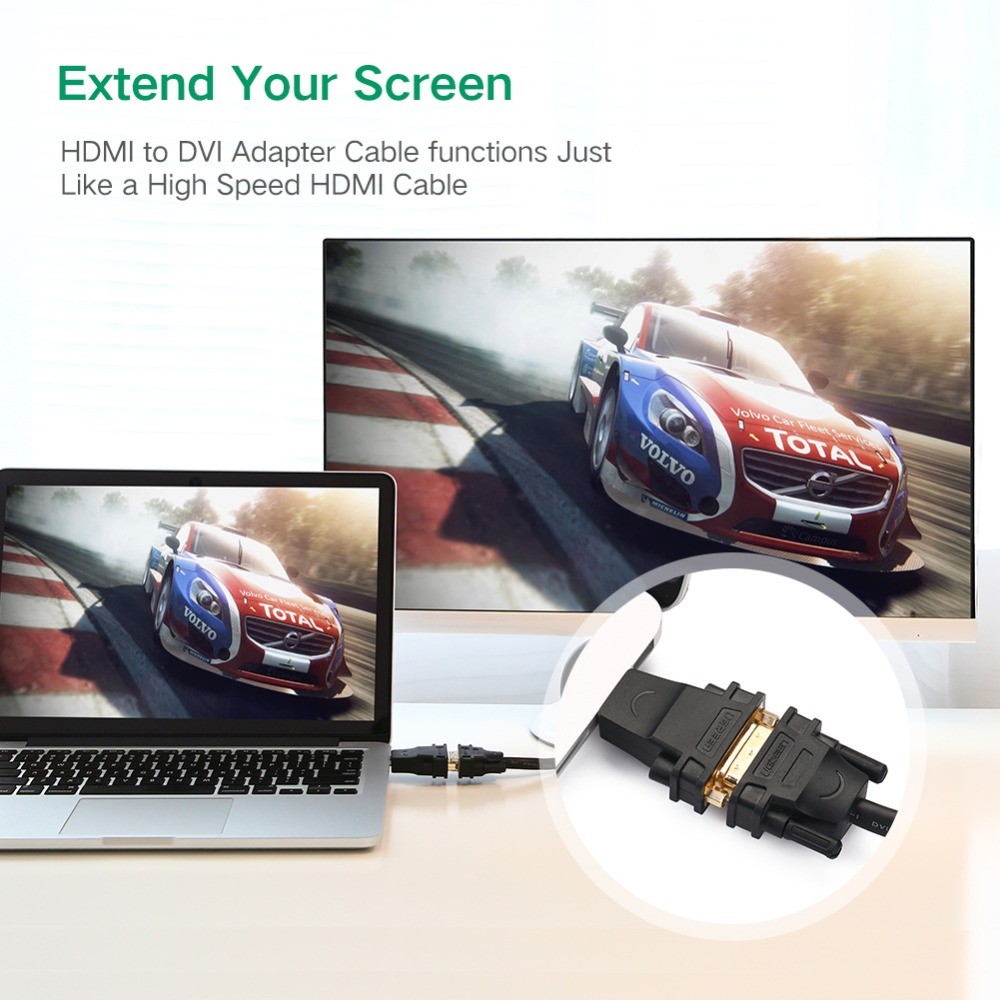 UGREEN UGREEN HD HDMI - DVI 24+5 Adapter - Teknikhallen.se