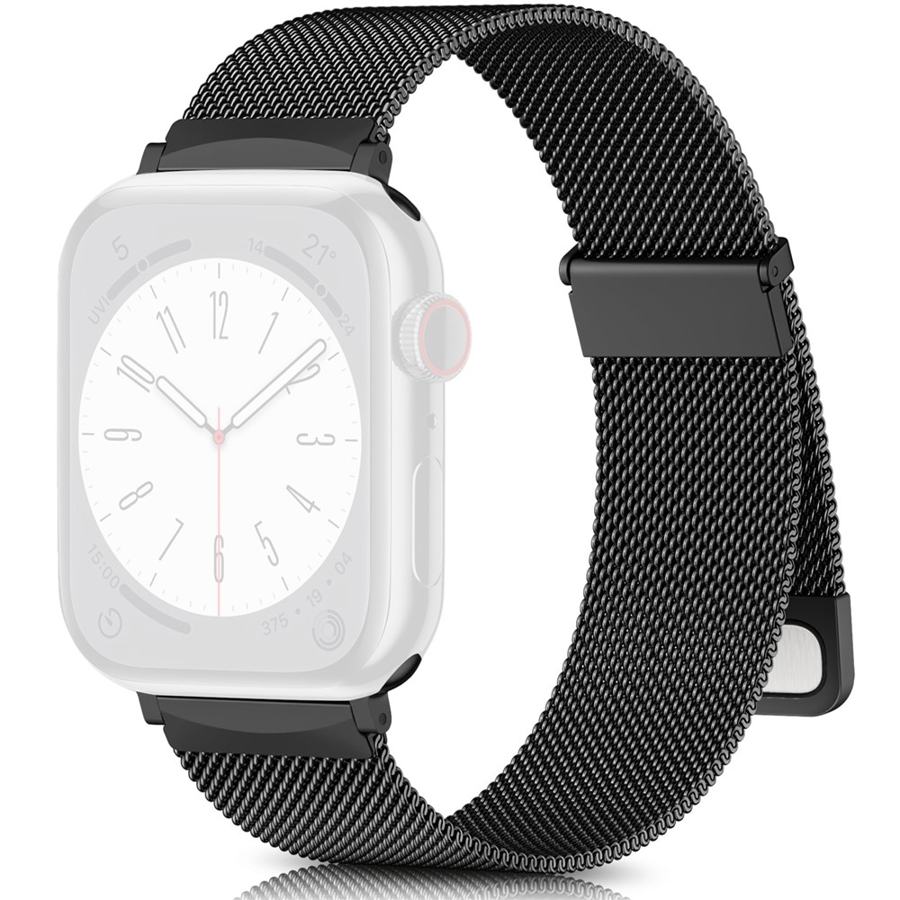  Apple Watch 38/40/41/42 mm Armband Milanese Loop Svart - Teknikhallen.se
