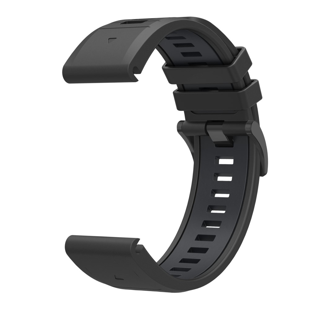  Garmin Fenix 22 mm Armband Quick Release Silikon Svart - Teknikhallen.se