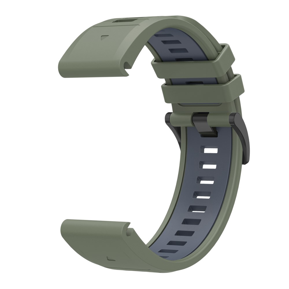  Garmin Fenix 22 mm Armband Quick Release Silikon Grön - Teknikhallen.se