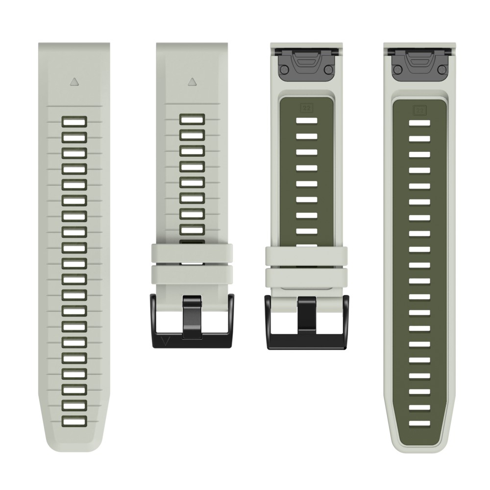  Garmin Fenix 26 mm Armband Quick Release Silikon Grå - Teknikhallen.se