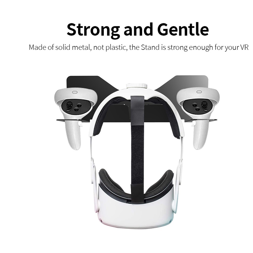 JYS JYS Meta Quest 2 / PS VR2 Väggfäst För Headset & Kontroll Svart - Teknikhallen.se
