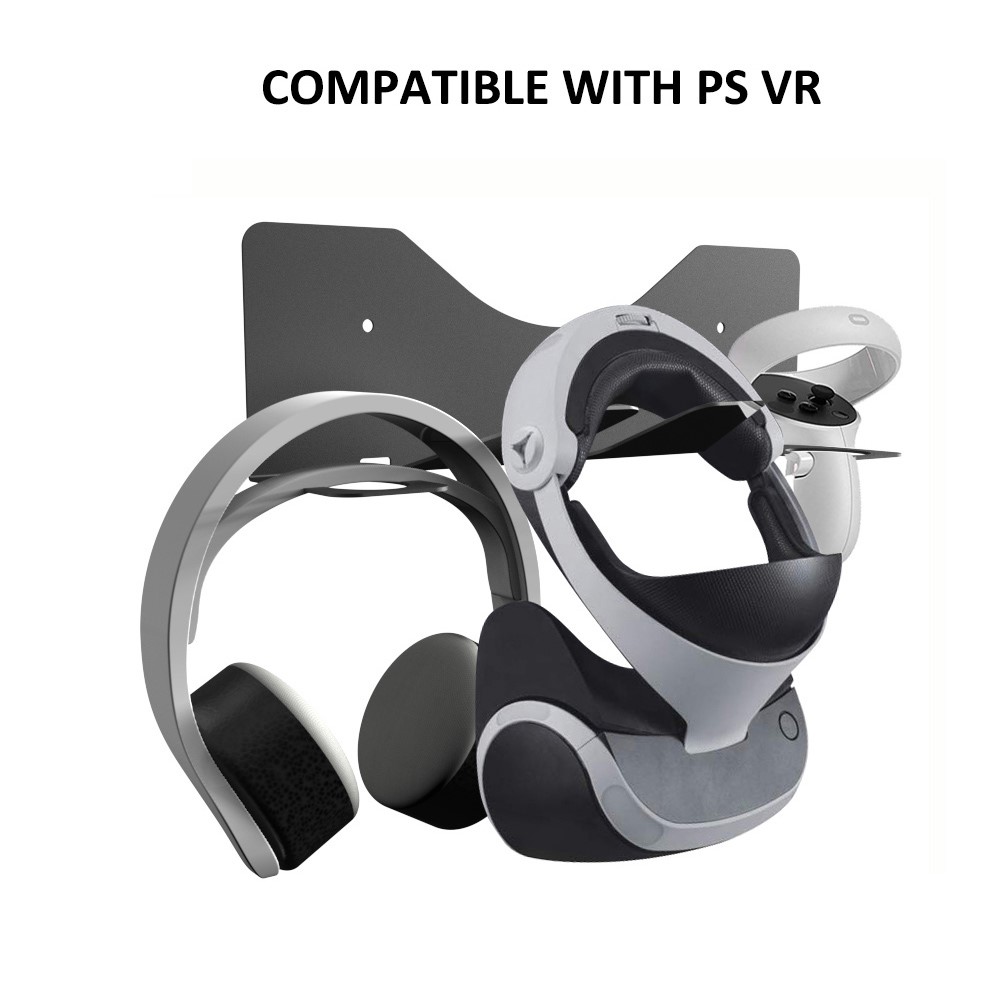 JYS JYS Meta Quest 2 / PS VR2 Väggfäst För Headset & Kontroll Svart - Teknikhallen.se