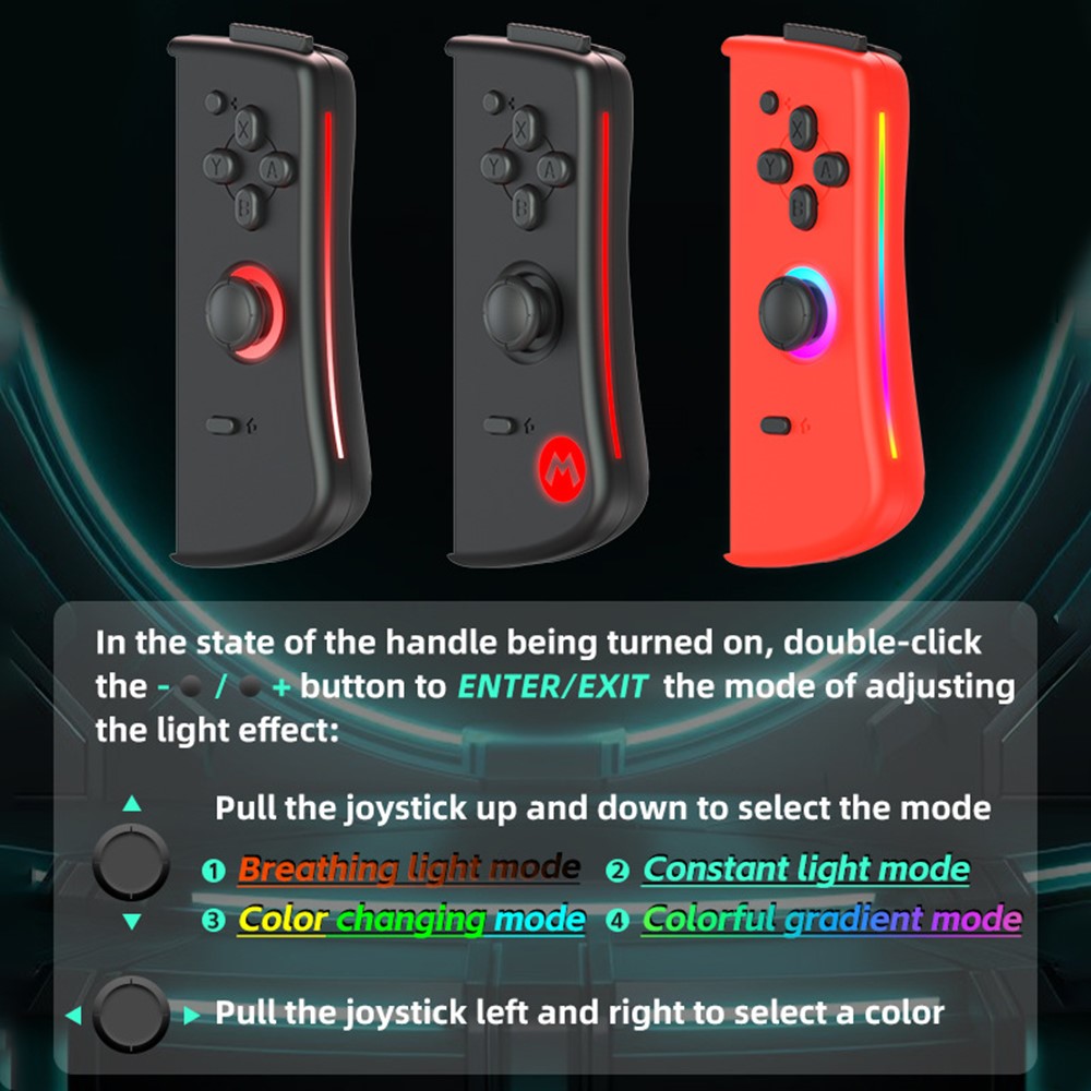 DATA FROG DATA FROG Nintendo Switch Joy-Con Kontroll Svart - Teknikhallen.se