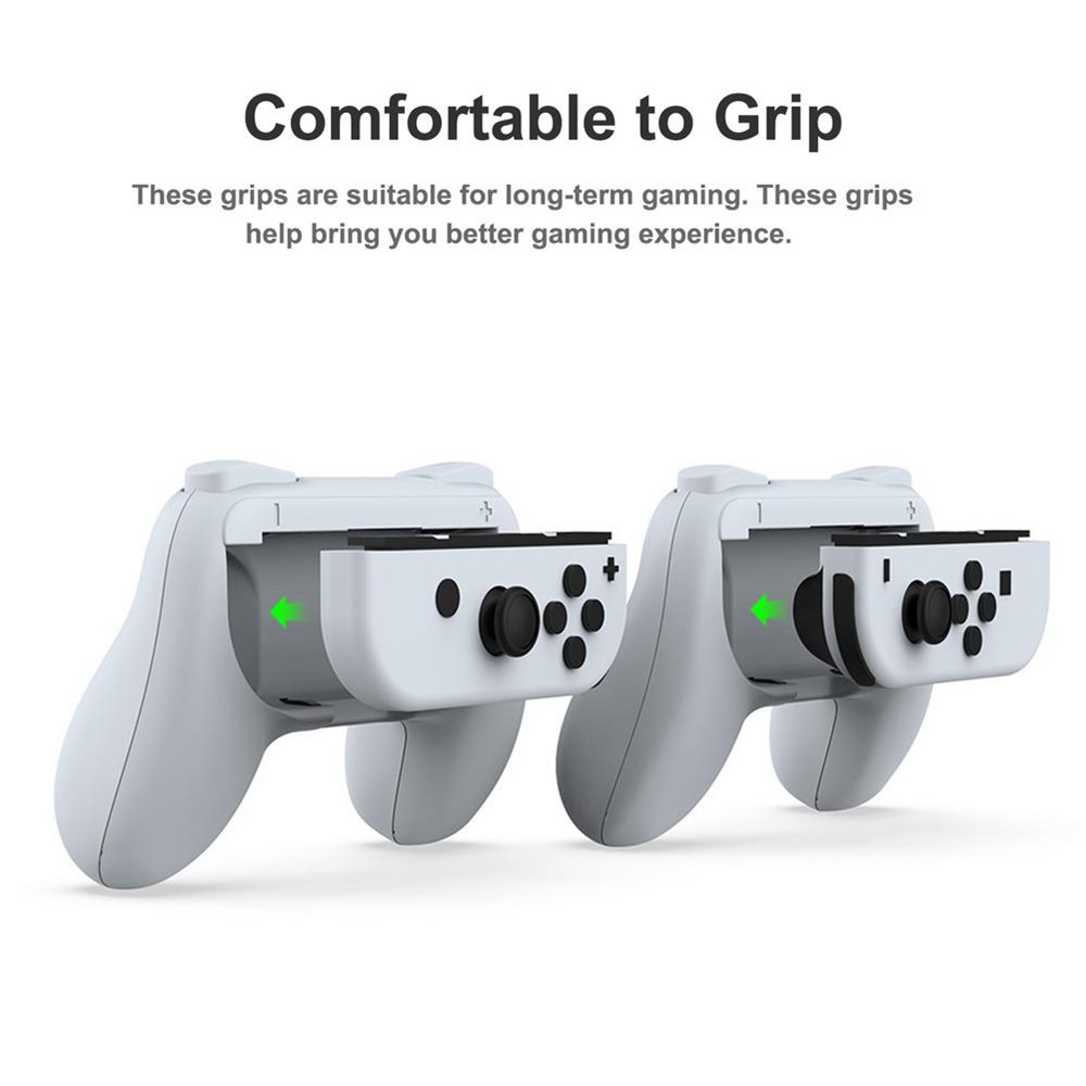 DOBE DOBE Nintendo Switch OLED Joy-Con Grepp Vit - Teknikhallen.se