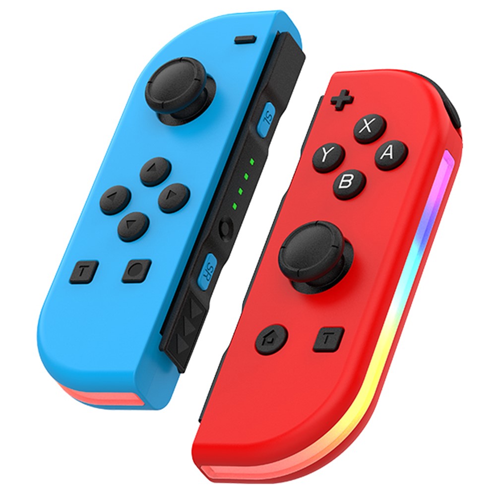DOBE DOBE Nintendo Switch Joy-Con Kontroll RGB Röd / Blå - Teknikhallen.se