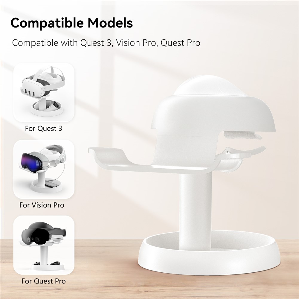 AMVR AMVR Apple Vision Pro / VR Headset Ställ Vit - Teknikhallen.se