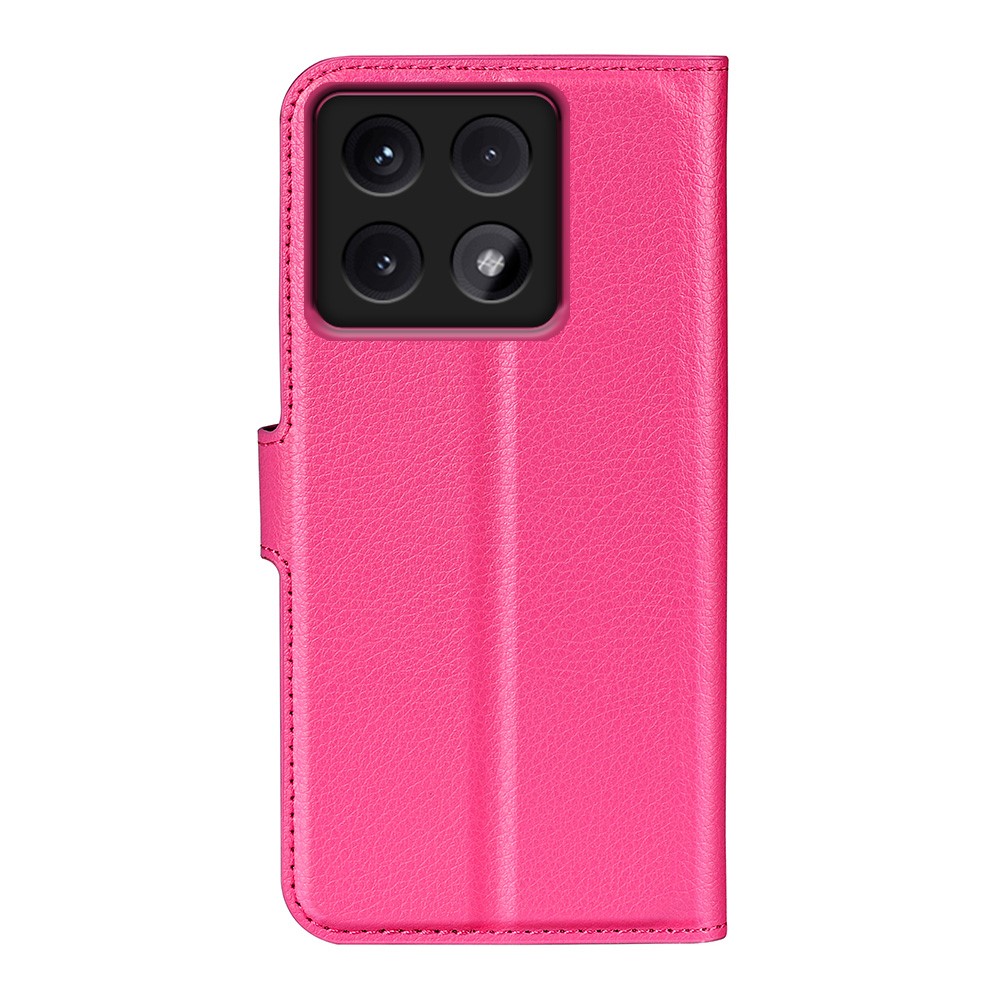  Xiaomi 14T Fodral Litchi Läder Rosa - Teknikhallen.se