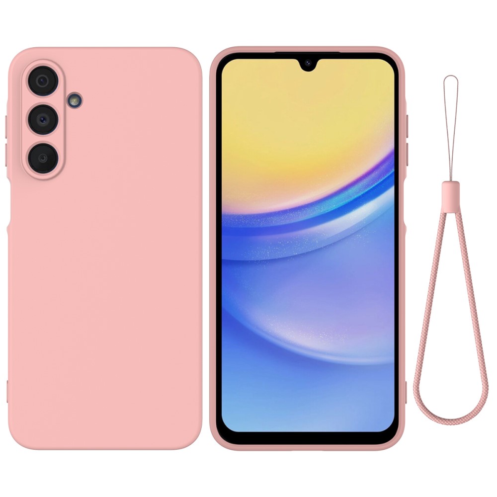  Samsung Galaxy A16 Skal Liquid Silikon Rosa - Teknikhallen.se