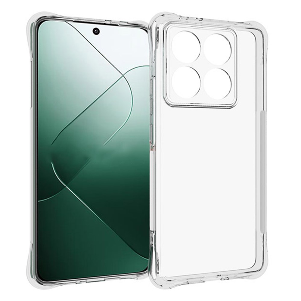  Xiaomi 14T Pro Skal TPU Shockproof Transparent - Teknikhallen.se