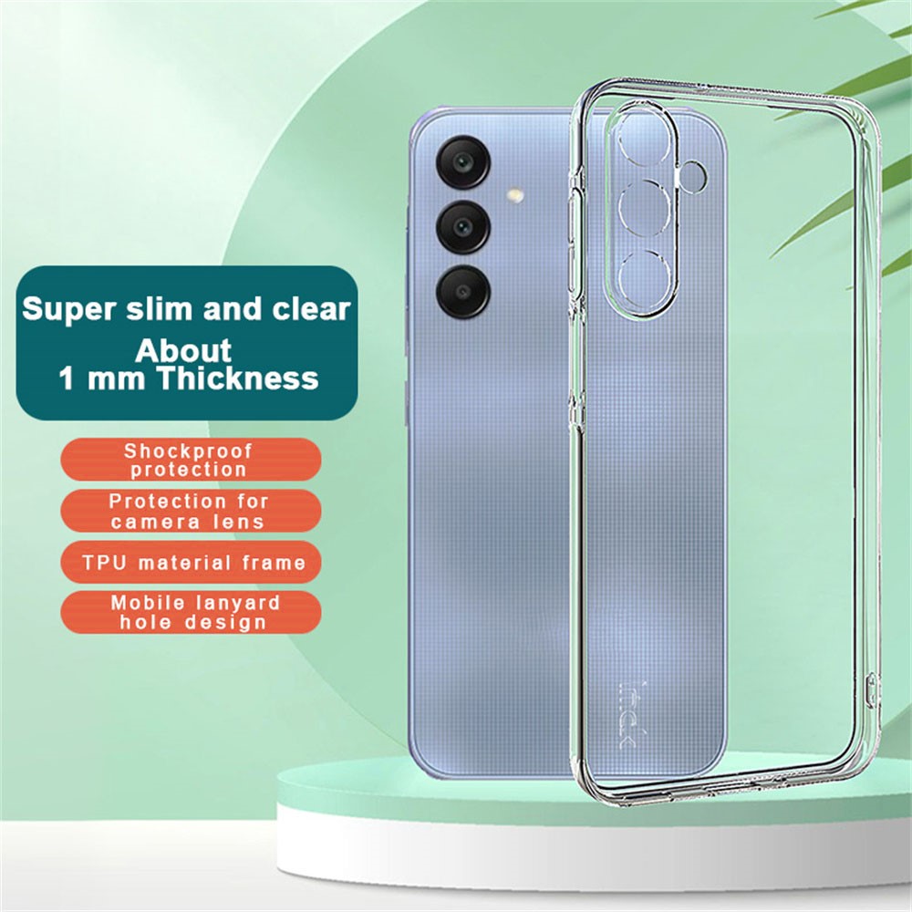 IMAK IMAK Samsung Galaxy A16 Skal TPU Ultra Slim Transparent - Teknikhallen.se