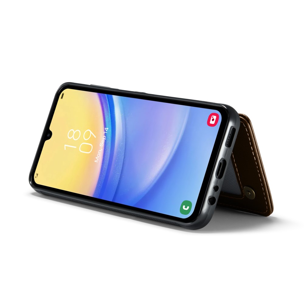 CASEME CASEME Samsung Galaxy A16 Skal RFID Kickstand Plånbok Brun - Teknikhallen.se