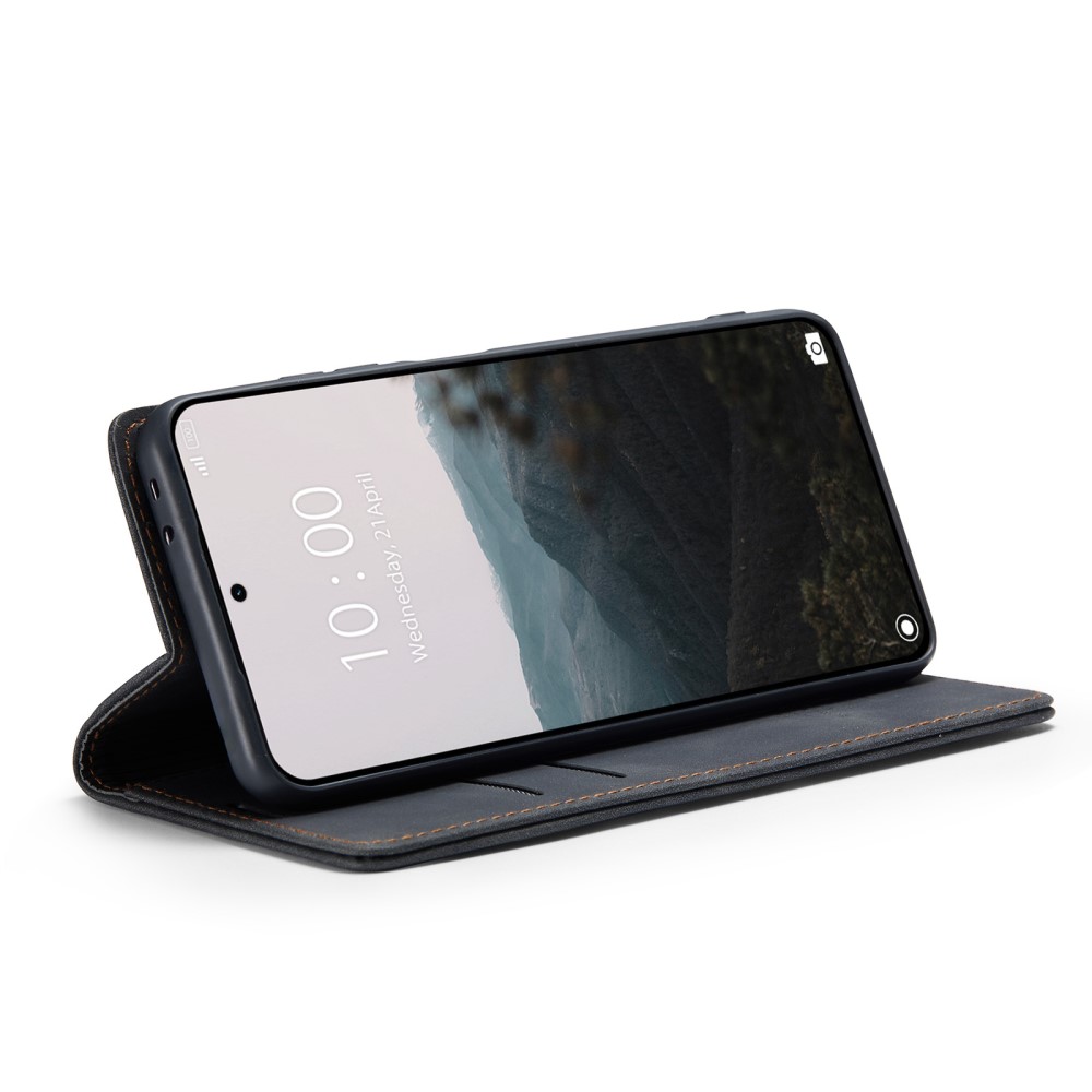 CASEME CASEME Xiaomi 14T Pro Fodral Flip Läder Svart - Teknikhallen.se