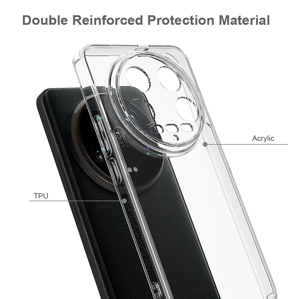  Xiaomi 14 Ultra Skal TPU / Akryl Shockproof Transparent - Teknikhallen.se