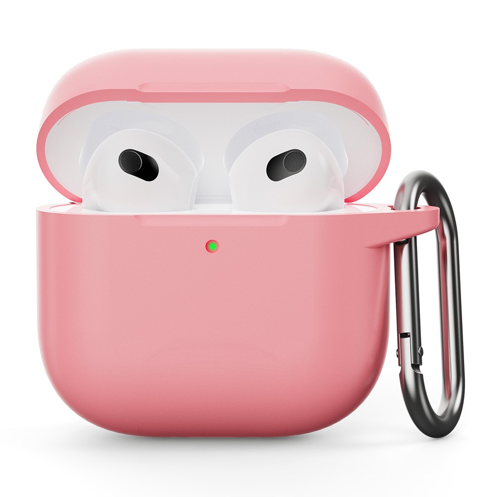  AirPods 4 Skal Med Krok Silikon Rosa - Teknikhallen.se