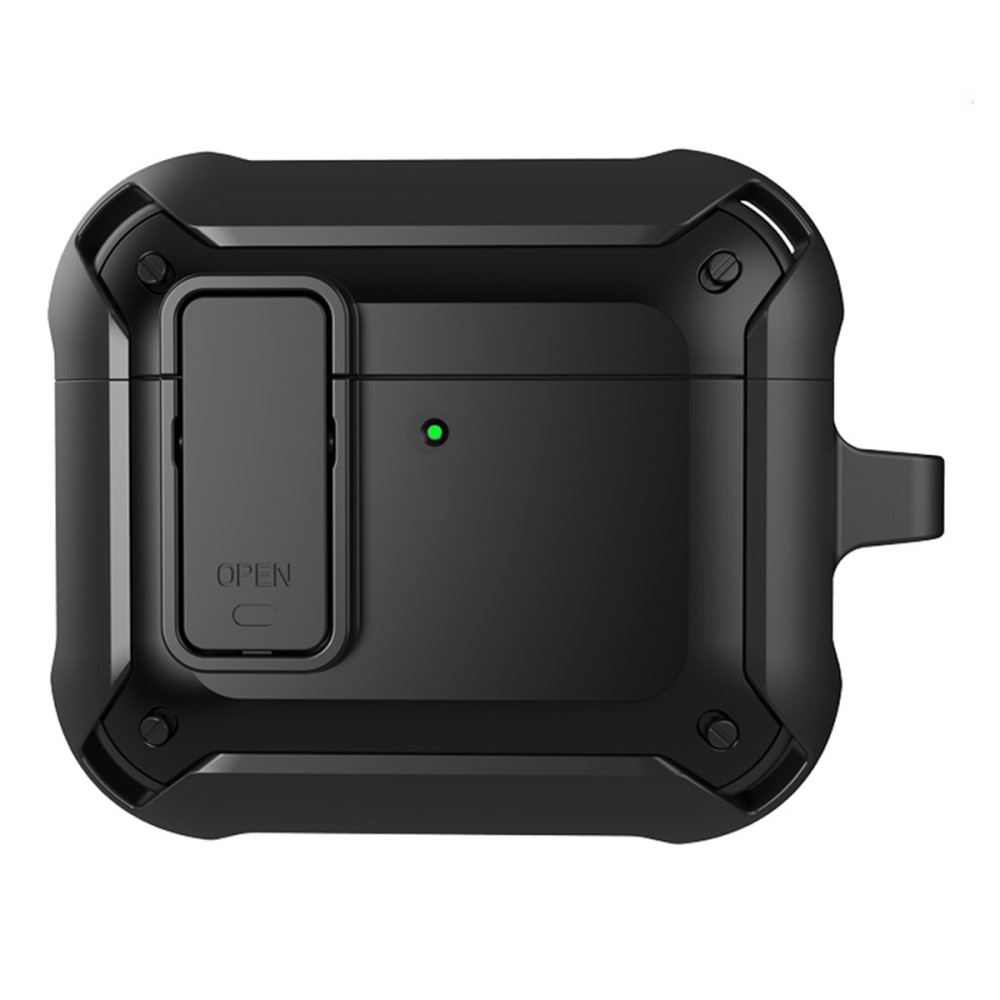  AirPods 4 Skal Shockproof Hybrid Armor Svart - Teknikhallen.se