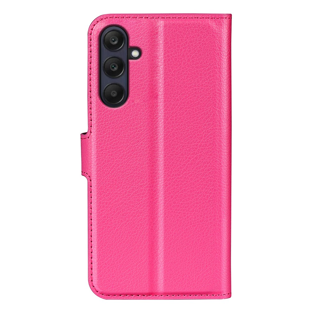  Samsung Galaxy A16 / A26 5G Fodral Litchi Läder Textur Rosa - Teknikhallen.se