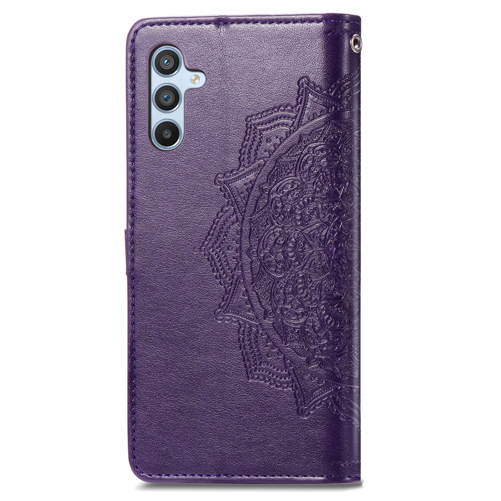  Samsung Galaxy A36 5G/A56 5G Fodral Mandala Läder Lila - Teknikhallen.se