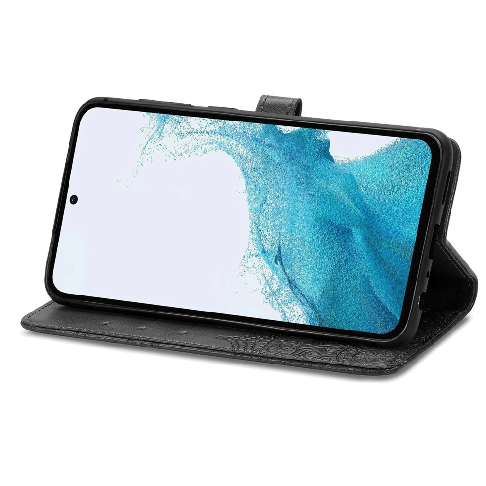  Samsung Galaxy A36 5G/A56 5G Fodral Mandala Läder Svart - Teknikhallen.se