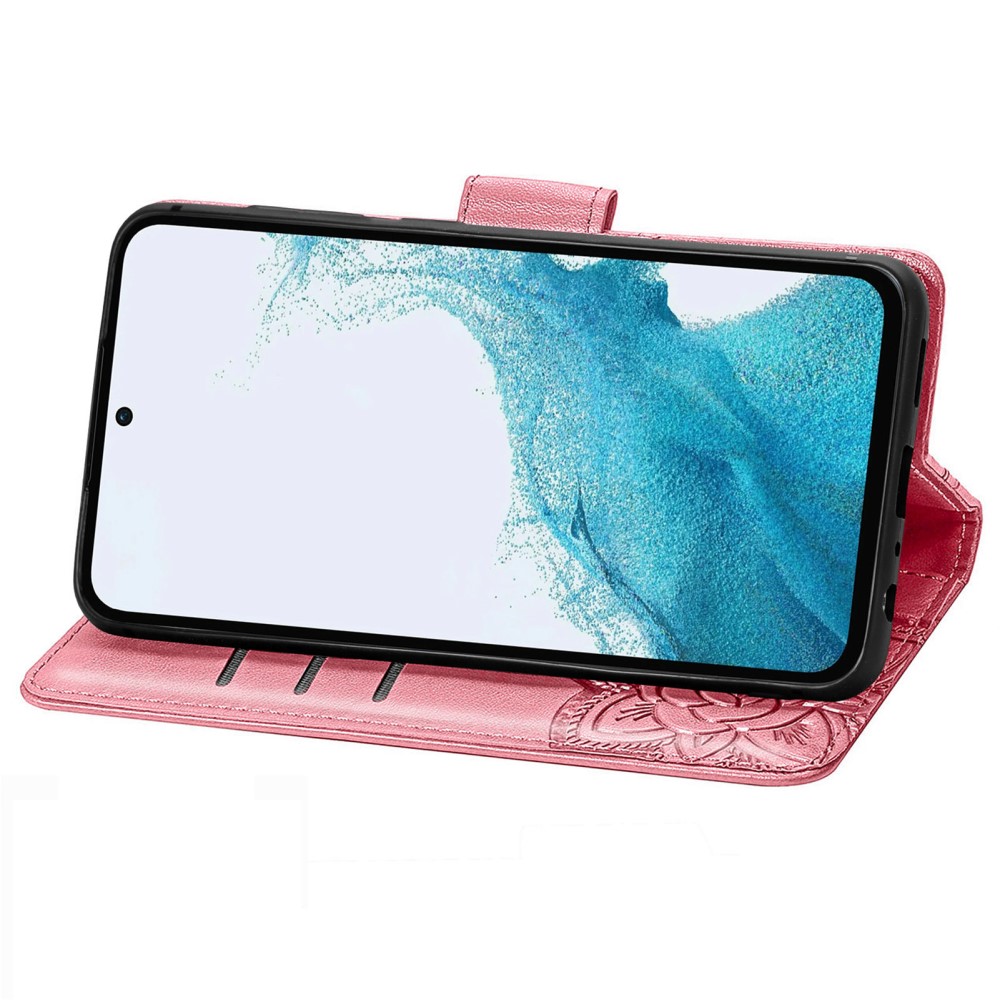  Samsung Galaxy A36 5G / A56 5G Fodral Fjäril Tryck Rosa - Teknikhallen.se