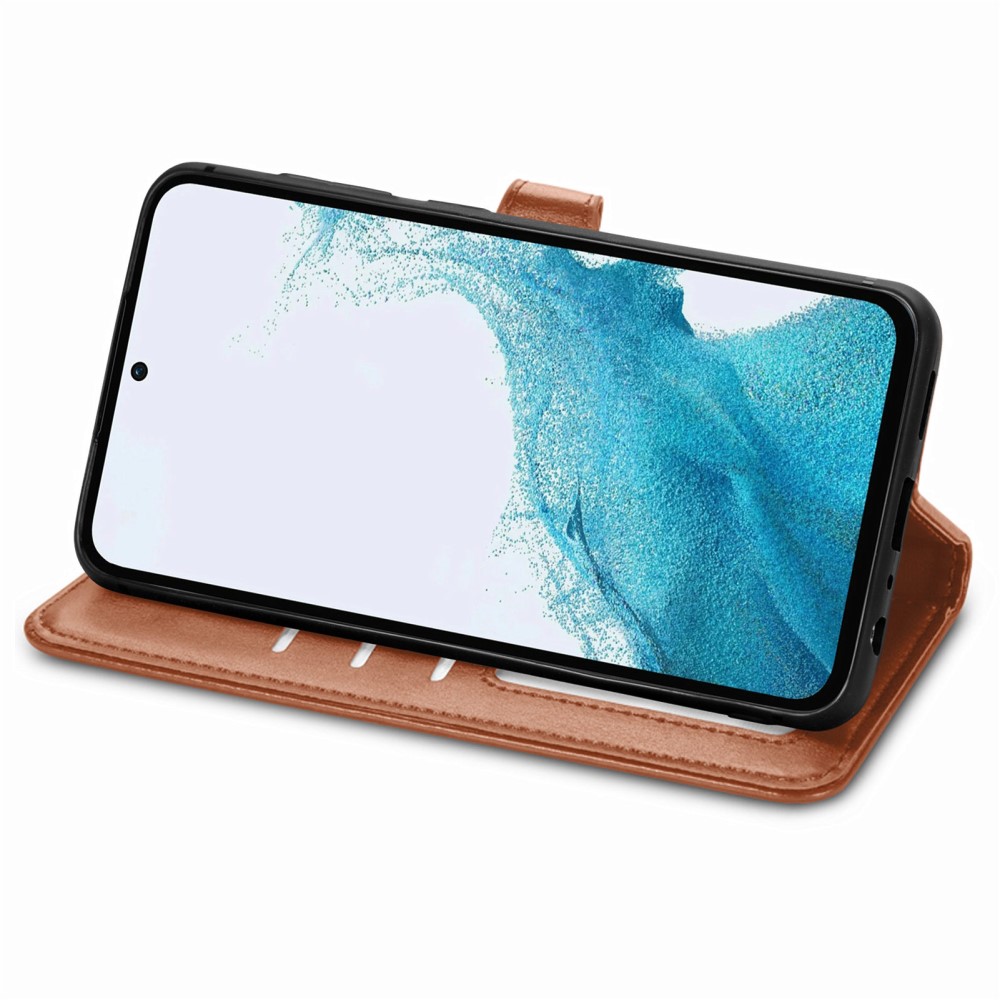  Samsung Galaxy A36 5G / A56 5G Plånboksfodral Läder Brun - Teknikhallen.se