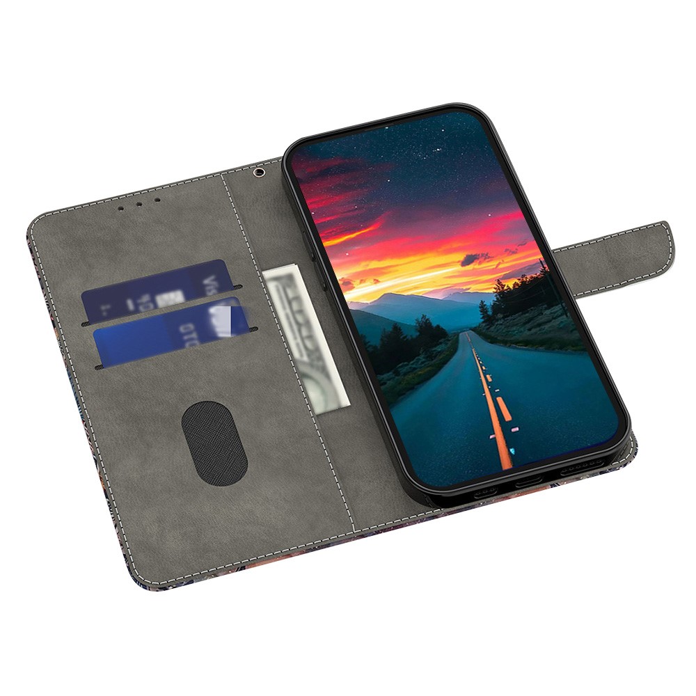 Galaxy A36 5G/A56 5G Fodral Med Tryck Blommor/Fjärilar - Teknikhallen.se