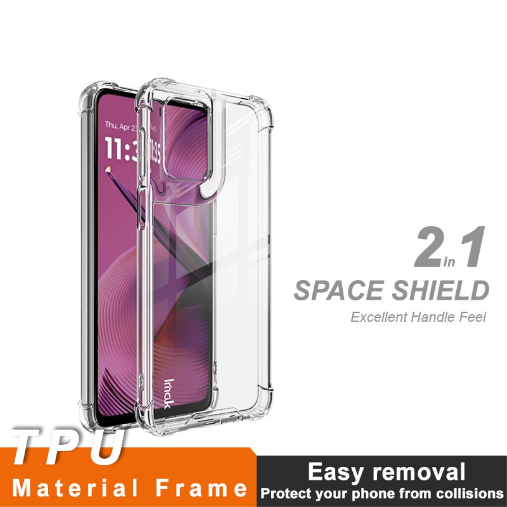 IMAK IMAK Motorola Moto G55 5G Skal Shockproof Transparent - Teknikhallen.se