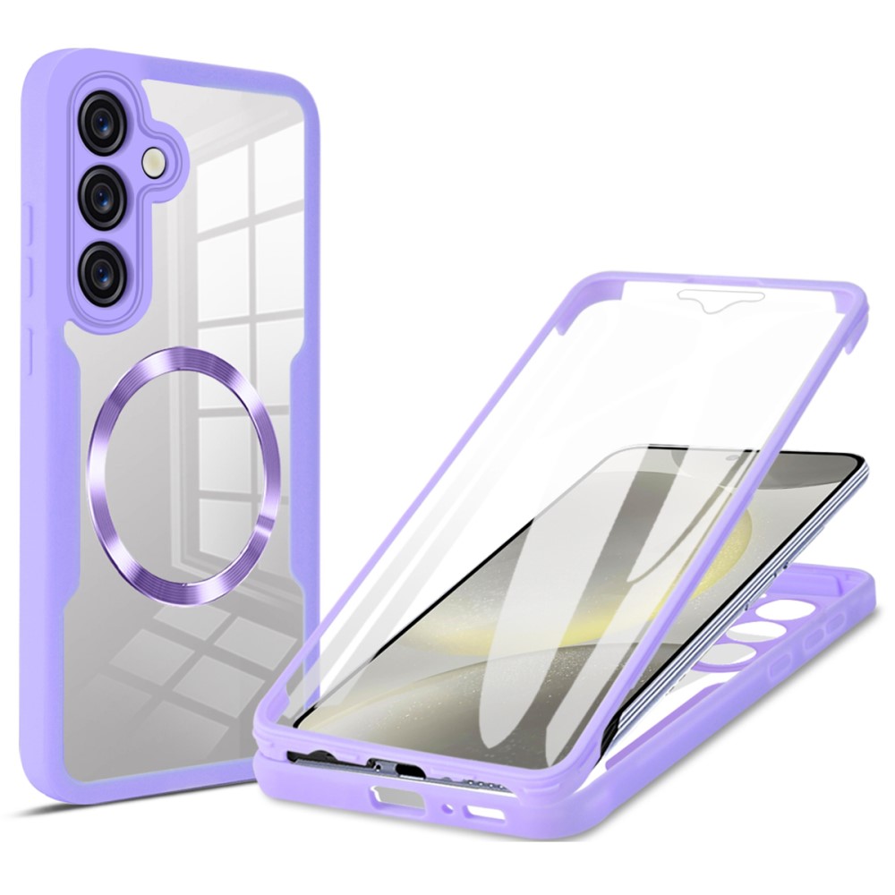  Samsung Galaxy S25 Skal MagSafe 360 Hybrid Defense Lila - Teknikhallen.se