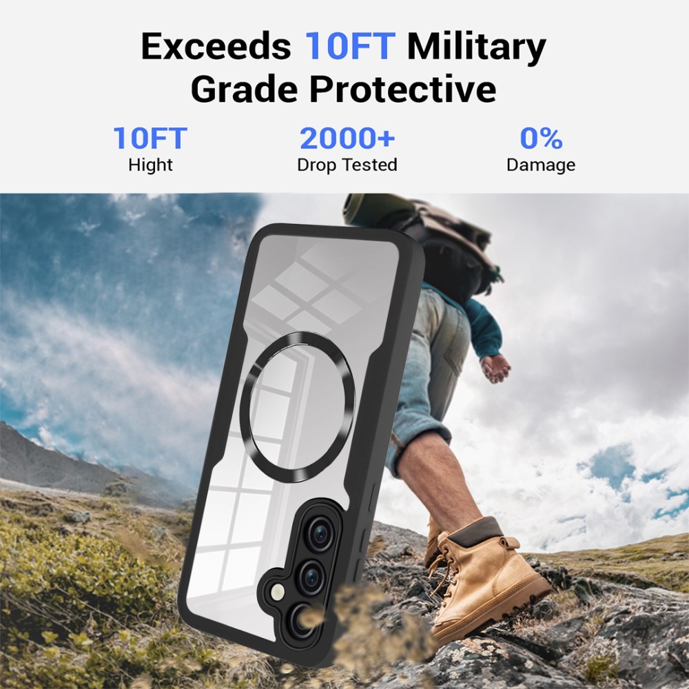  Samsung Galaxy S25 Skal MagSafe 360 Hybrid Defense Lila - Teknikhallen.se