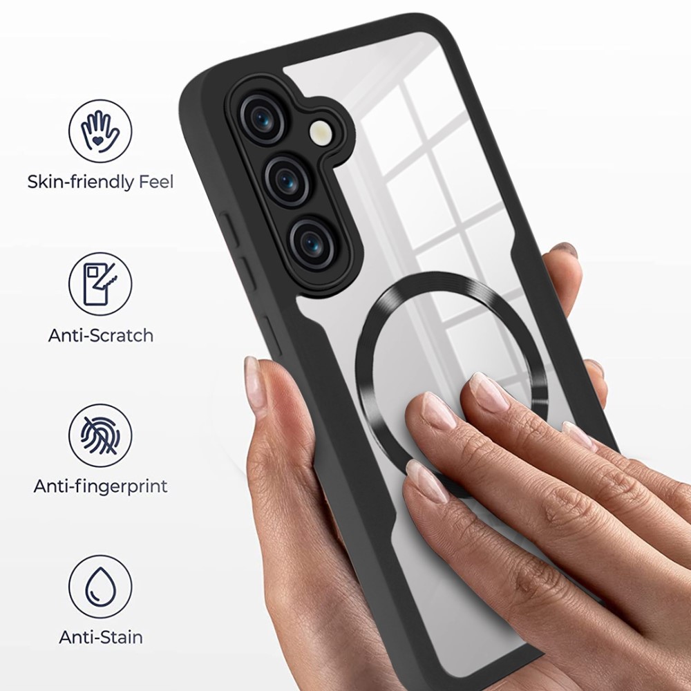  Samsung Galaxy S25 Skal MagSafe 360 Hybrid Defense Lila - Teknikhallen.se