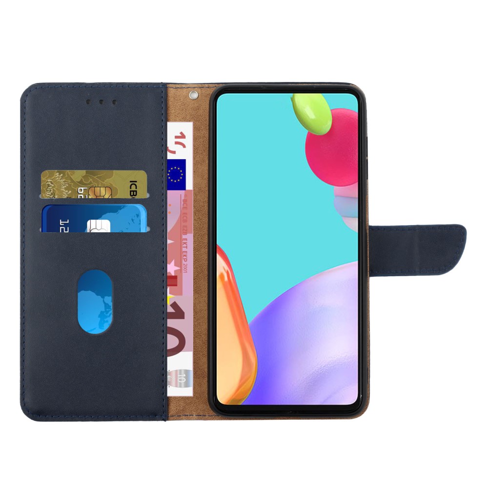 Google Pixel 9a Fodral Äkta Läder Mörk Blå - Teknikhallen.se