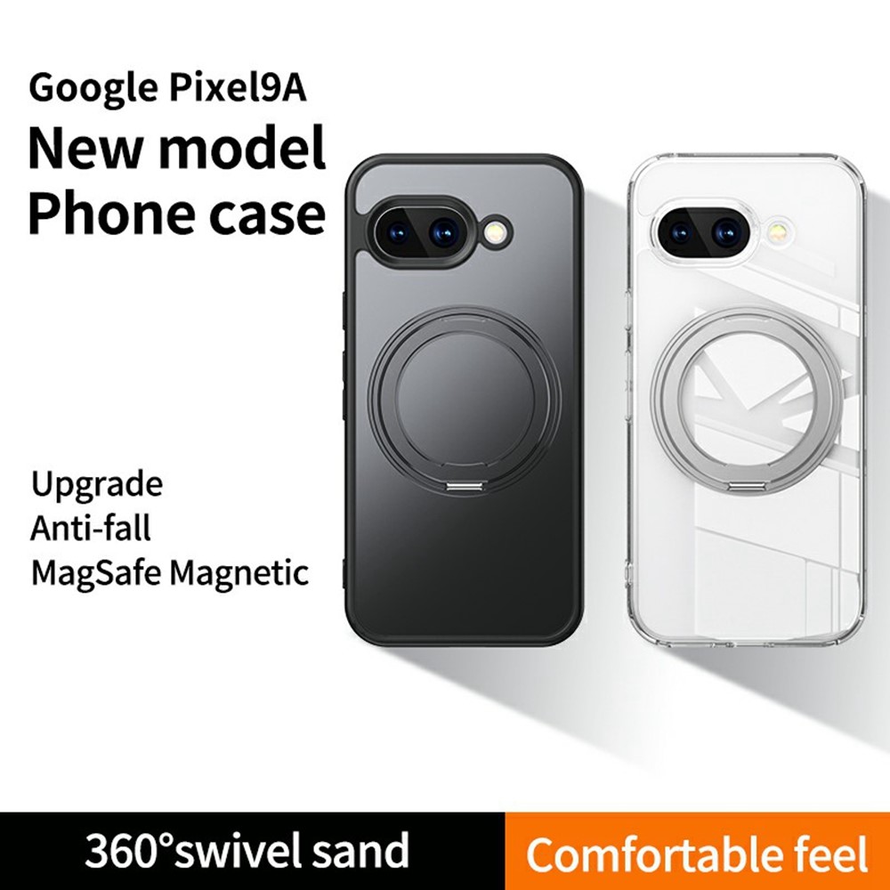  Google Pixel 9a Skal MagSafe Hybrid Kickstand Transparent - Teknikhallen.se