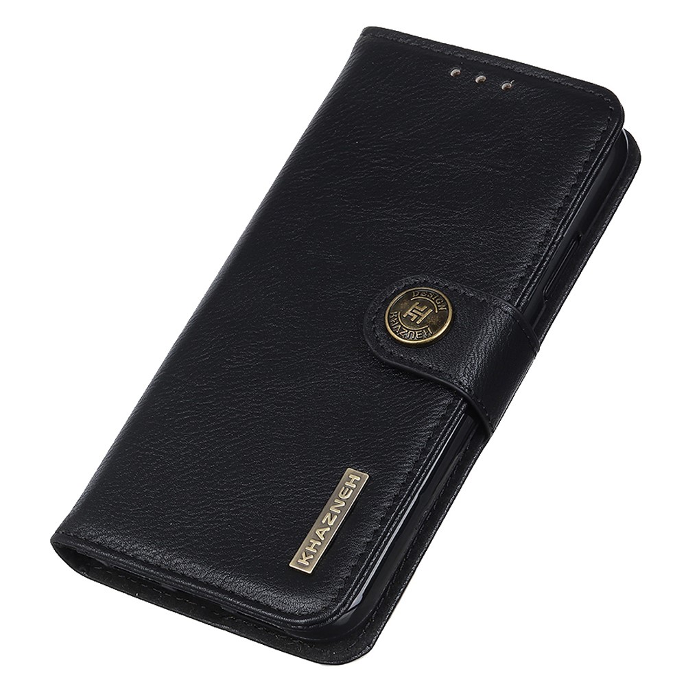 KHAZNEH KHAZNEH Samsung Galaxy S25 Edge Fodral Läder Svart - Teknikhallen.se