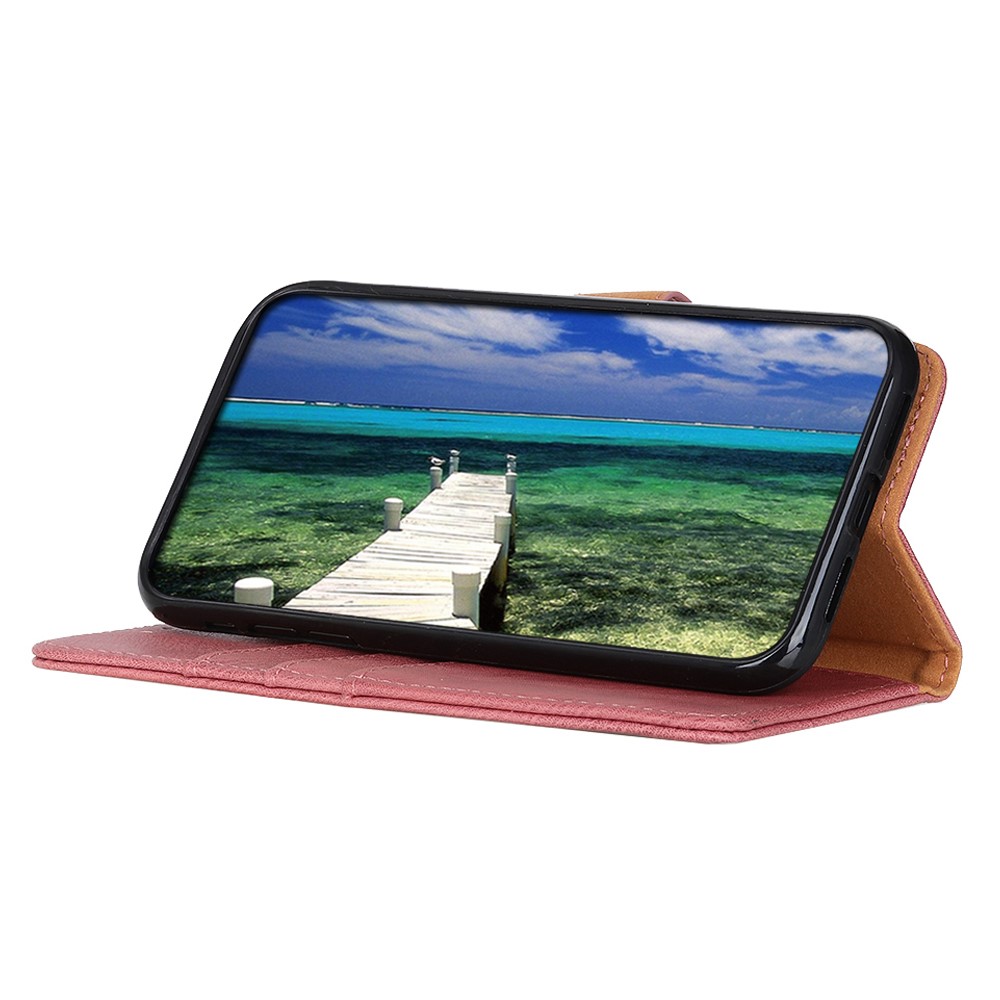 KHAZNEH KHAZNEH Samsung Galaxy S25 Edge Fodral Läder Rosa - Teknikhallen.se