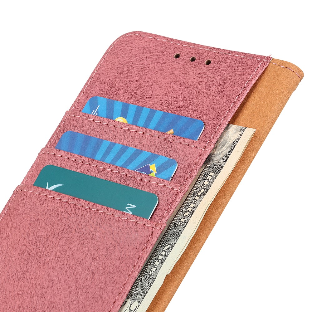 KHAZNEH KHAZNEH Samsung Galaxy S25 Edge Fodral Läder Rosa - Teknikhallen.se