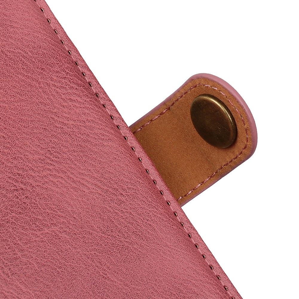 KHAZNEH KHAZNEH Samsung Galaxy S25 Edge Fodral Läder Rosa - Teknikhallen.se
