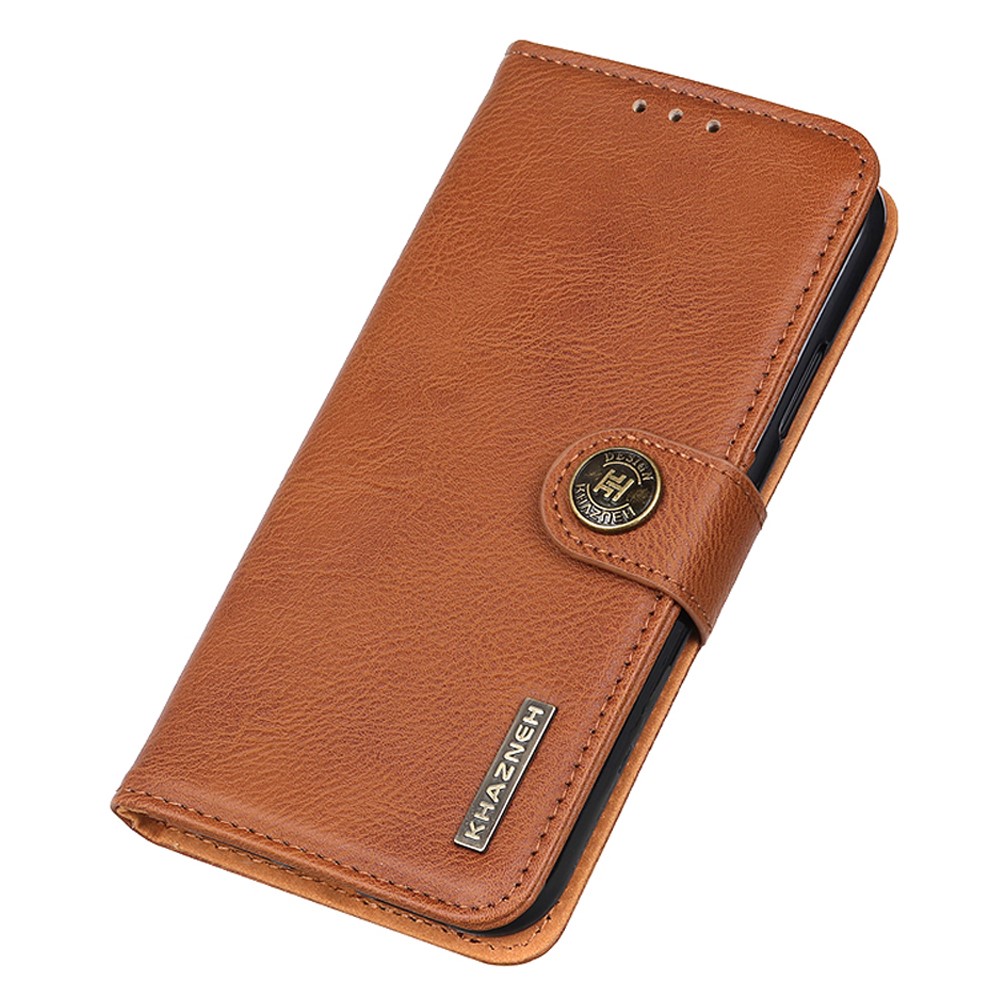 KHAZNEH KHAZNEH Samsung Galaxy S25 Edge Fodral Läder Brun - Teknikhallen.se