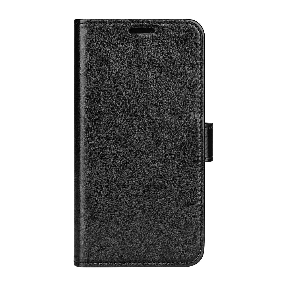  Samsung Galaxy S25 Edge Fodral Crazy Horse Läder Svart - Teknikhallen.se