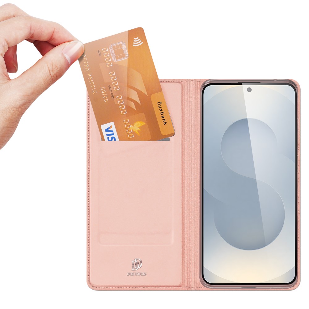 DUX DUCIS DUX DUCIS Samsung Galaxy S25 Edge Fodral Skin Pro Roséguld - Teknikhallen.se