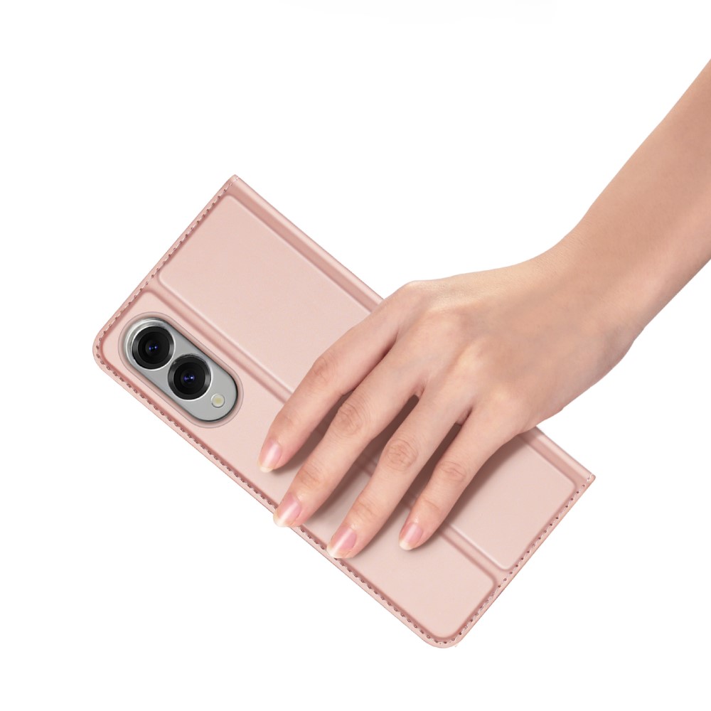 DUX DUCIS DUX DUCIS Samsung Galaxy S25 Edge Fodral Skin Pro Roséguld - Teknikhallen.se