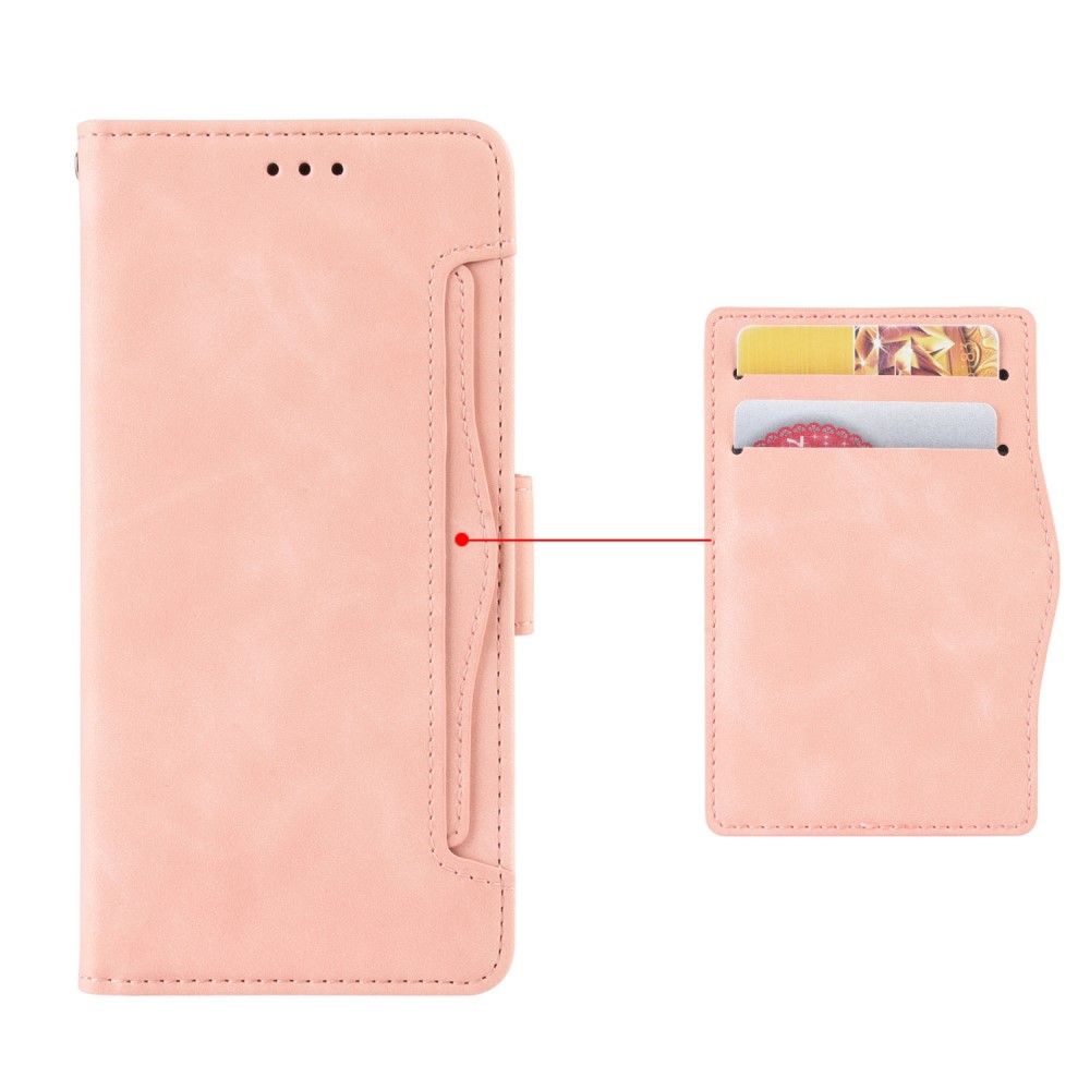  Samsung Galaxy S25 Edge Fodral Med Avtagbart Kortfodral Rosa - Teknikhallen.se
