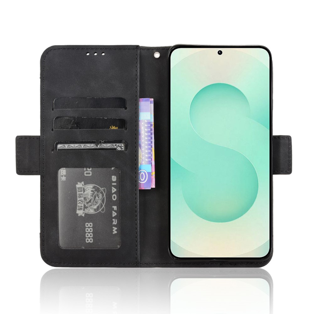  Samsung Galaxy S25 Edge Fodral Med Avtagbart Kortfodral Svart - Teknikhallen.se