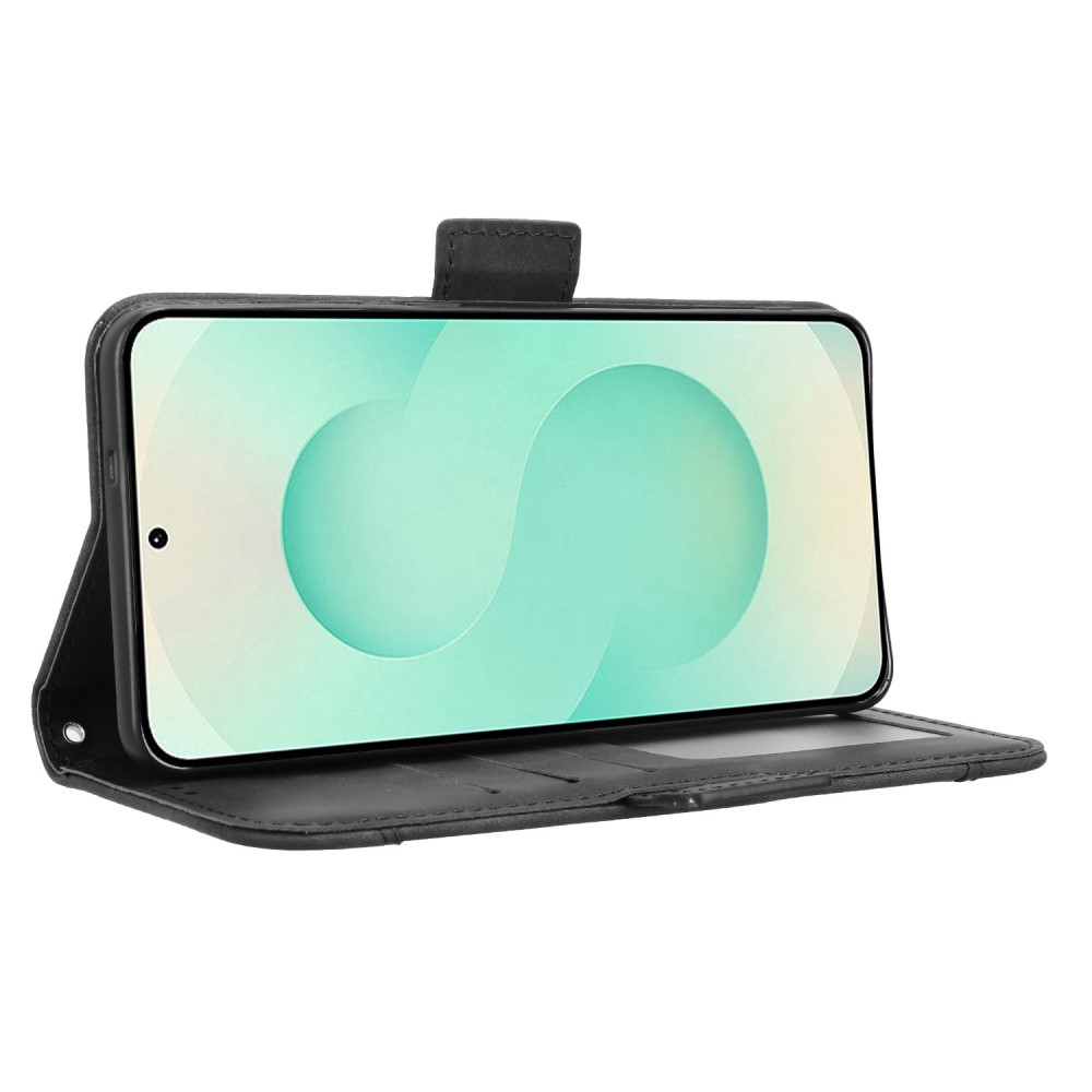  Samsung Galaxy S25 Edge Fodral Med Avtagbart Kortfodral Svart - Teknikhallen.se
