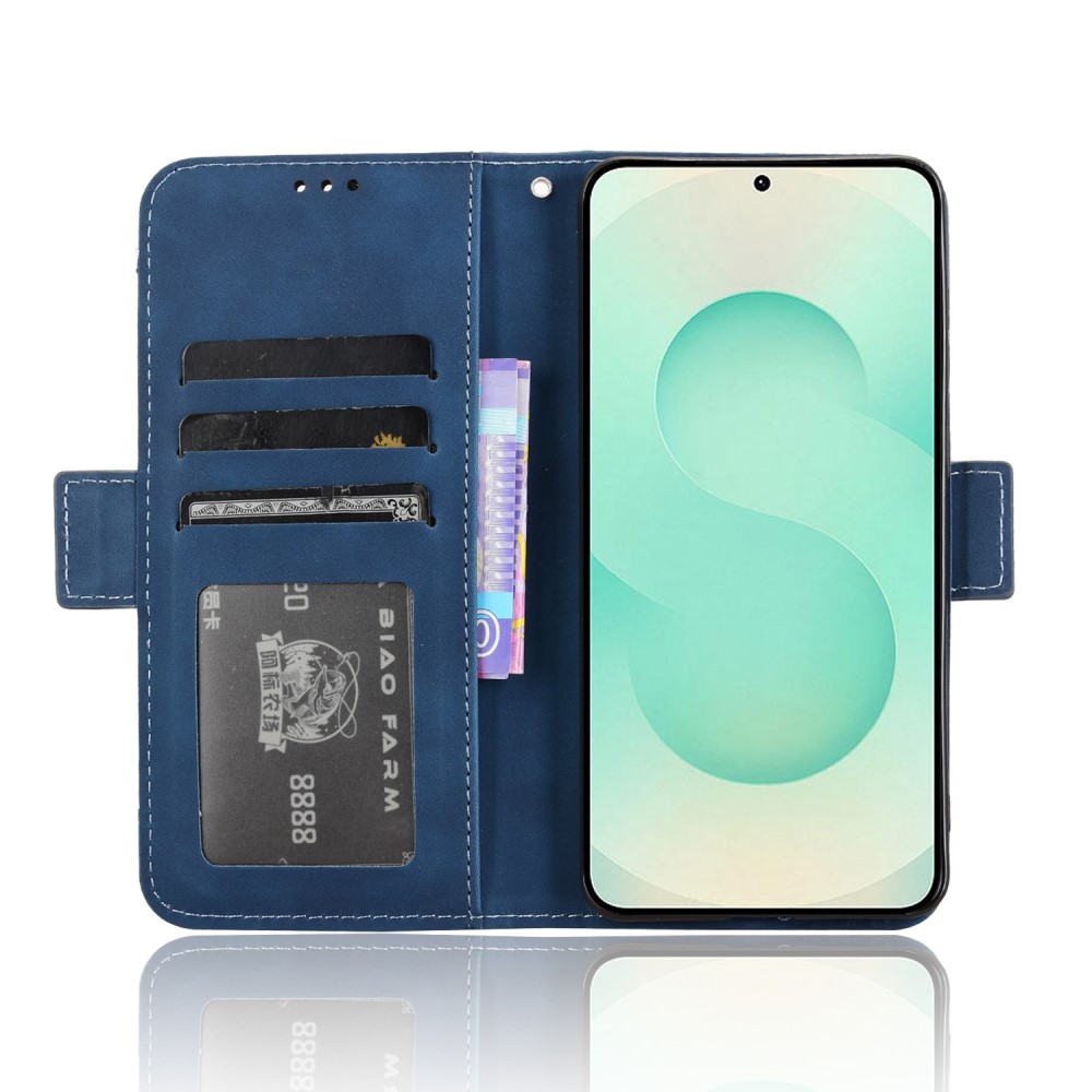  Samsung Galaxy S25 Edge Fodral Med Avtagbart Kortfodral Blå - Teknikhallen.se
