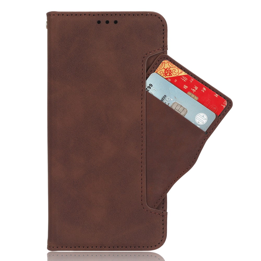  Samsung Galaxy S25 Edge Fodral Med Avtagbart Kortfodral Brun - Teknikhallen.se